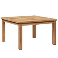 mesa de jardin  mesa de cafe marron 60 x 60 x 36 cm madera de teca maciza