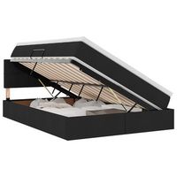 cama con almacenamiento y colchon negro 140 x 190 cm terciopelo vidaxl