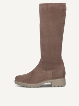 CAPRICE Boots, brown, made of Textiles with Block heel, Size 41