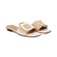 noa harmon sandalias planas mujer - blanco talla 39