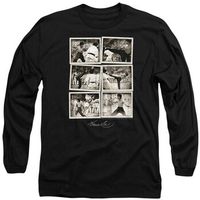 bruce lee camiseta manga larga snap shots para hombre