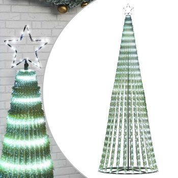 Árbol De Navidad Led 475 Leds Blanco Frío 247 Cm Vidaxl