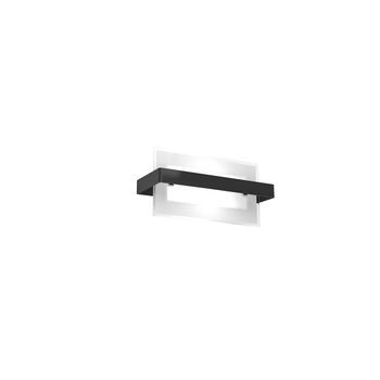 Aplique De Pared Toplight Cross De 1 Luz Con Casquillo E27, Estructura En Blanco Y Negro, Diseño Moderno 29x12x15cm