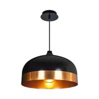 lampara de techo edison lumit 60w altura regulable negrooro o33 cm
