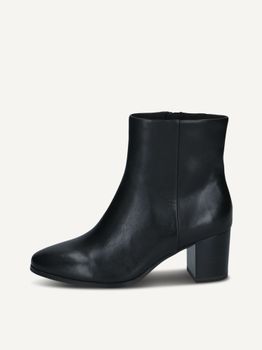 CAPRICE Bootie, black, made of Leather with Block heel, Size 42