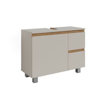 Mueble Bajo Lavabo J-shape 80 X 60.8 Cm Con 2 Cajones Vicco