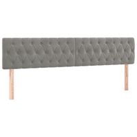 cabeceros terciopelo gris claro 180x7x7888 cm vidaxl
