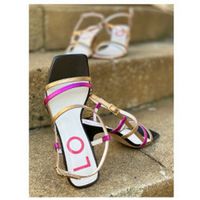 lolas deportivas moda sandalia metaliazada multicolor para mujer