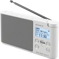 sony xdr-s41dw portable dabr radio - white white