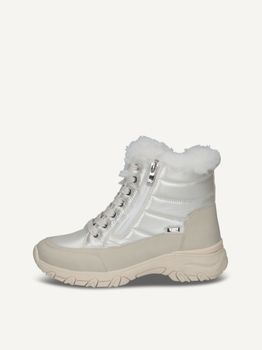 CAPRICE Bootie, white, made of Textile and synthetic without heel, Size 38