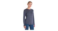 camiseta de manga larga icebreaker  p   strong merino  strong   p 125 cool lite sphere iii azul para mujer