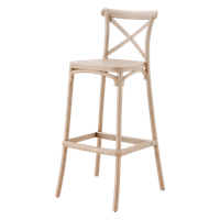 taburete crossback arena - 100 polipropileno - apilable - eme mobiliario