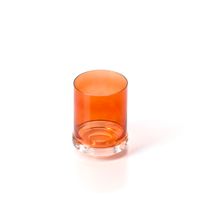 vaso de vidrio en naranja 88x88x104 cm