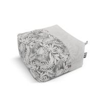 puff cuadrado xl print gris