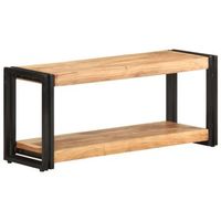mueble para tv de madera maciza de acacia 90x30x40 cm vidaxl