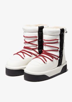 Botas Doble Cordón Nordic V.2 Shiny Bomb White - Blanco