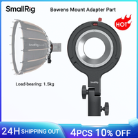 pieza del adaptador de montaje smallrig bowens admite montaje de softbox parabolico d85 y ra-f150 capacidad de carga maxima de 15 kg -4476
