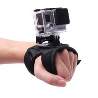 fgns guante de sujecion giratorio 360 para gopro camara de accion camara de accion montada a mano soporte correa de muneca para gopro sjcamcamaras de accion