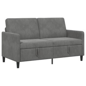 Sofá Con Almacenamiento Gris Oscuro 152 X 78 X 87 Cm Poliéster Vidaxl
