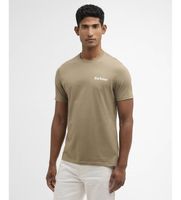 barbour para hombre mts1395 camiseta camber verde m casual algodon manga corta