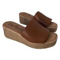 lola rico zapatos de tacon zueco piel planta gel tira para mujer