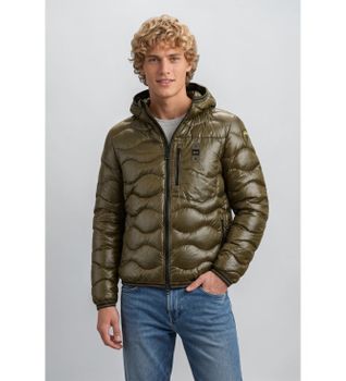 Blauer para hombre. 26WBLUC03064 Chaqueta acolchada Wave verde oliva (S), Casual, Poliamida
