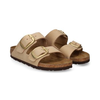 Birkenstock Sandalias Planas Mujer - Beige Talla 36n