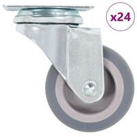 ruedas giratorias 24 unidades 50 mm vidaxl