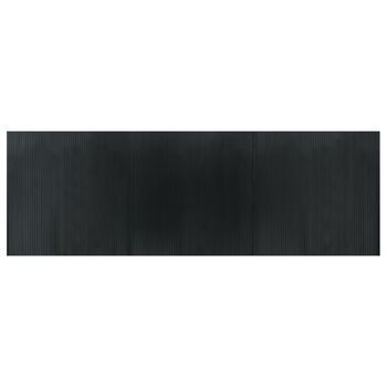 Alfombra De Salón | Alfombra Rectangular Bambú Gris 100x300 Cm
