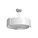 Colgante oslo 8xe27 al.reg.xd.93cm blanco/cromo