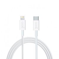 cool cable usb-c a lightning 12m blanco