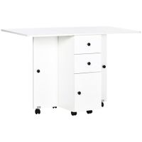 mesa plegable cocina 120x60x765 cm blanco