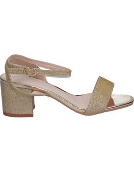 Sandalias De Tacón Polka 232 Color Oro 36