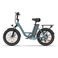 bicicleta electrica de neumaticos anchos urlife e20 urbana y todoterreno bateria extraible de 48 v verde
