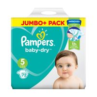 pampers baby-dry size 5 nappies jumbo pack