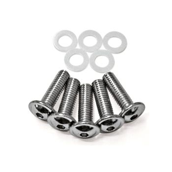 Tornillo de carenado M5x25mm acero cromado juego 5pc