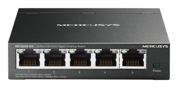 SWITCH NO GESTIONABLE MERCUSYS MS105GS-M2 5P 5x2.5Gb CARCASA METALICA