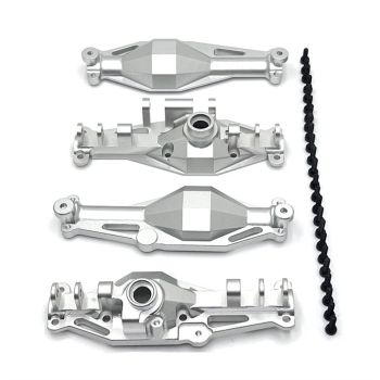 Piezas mejoradas de metal,carcasas del eje delantero y del eje trasero,para modelos de vehículos RC MJX 1/12 H12Y H12Y+.