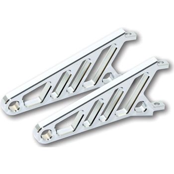 Soporte de faro Highsider Street largo cromado par