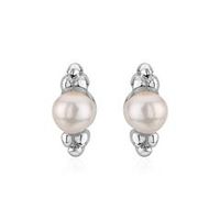 pendientes de plata 925 para mujer con perlas de agua dulce