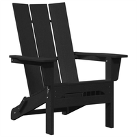 silla adirondack plegable negra 745x805x90 cm hdpe cfw280038