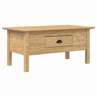mesa de cafe - mesa de centro - mesa baja con cajon bodo marron miel 100 x 55 x 458 cm