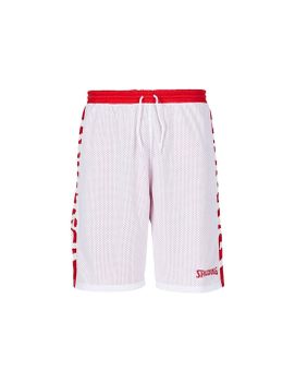 Pantalones de Baloncesto Spalding Essential Reversible Hombre Rojo/Blanco