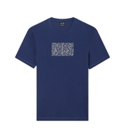 ax armani exchange para hombre xm002784af10356ub096 camiseta deep sea marino m casual algodon manga corta