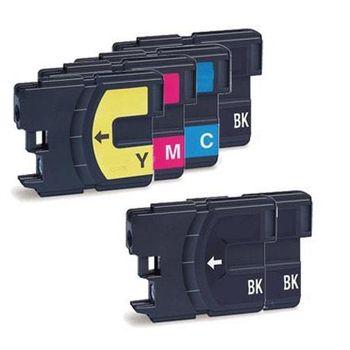 Compatible Multipack Brother MFC-J220 Printer Ink Cartridges (6 Pack) -LC985BK