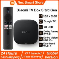 nuevo xiaomi tv box s 3rd gen smart android tv box 4k uhd reproductor multimedia dolby vision hdr10  asistente de google decodificador de tv de google