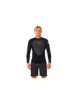 Chaqueta Neopreno Rip Curl Omega Ls Jkt 1.5 Hombre Negro