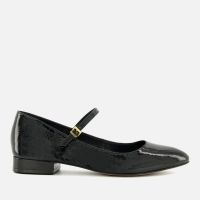 dune london womens hipplie patent-leather mary jane flats - uk 8