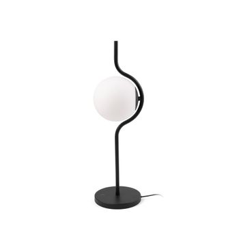 Lámpara de sobremesa acero negro mate 15x20x58 cm