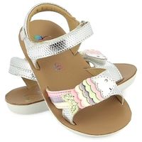 shoo pom sandalias goa bubulle silver-multi para nina